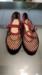 Ballerina bordeaux scamosciata
