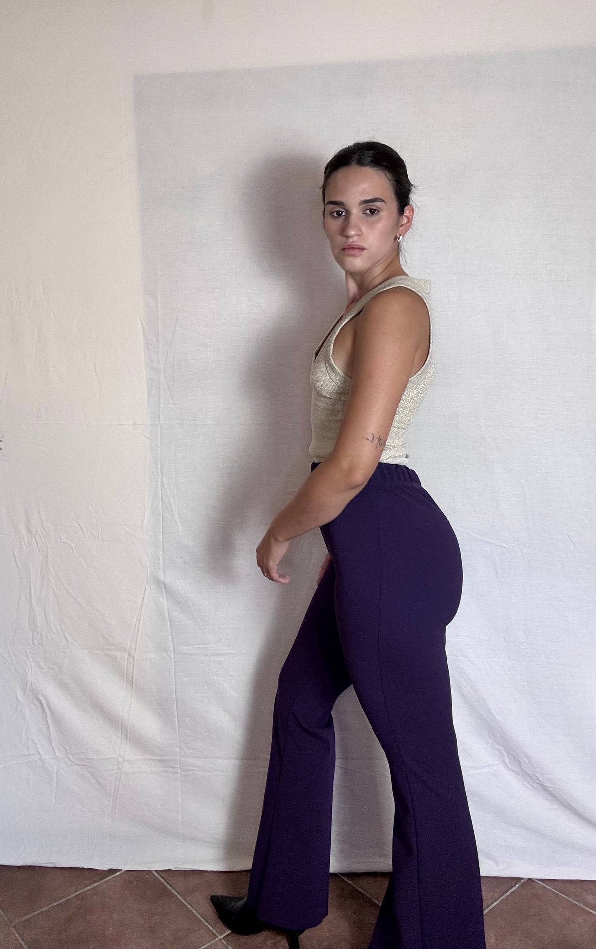 Pantalone Flared Scuba Vicolo