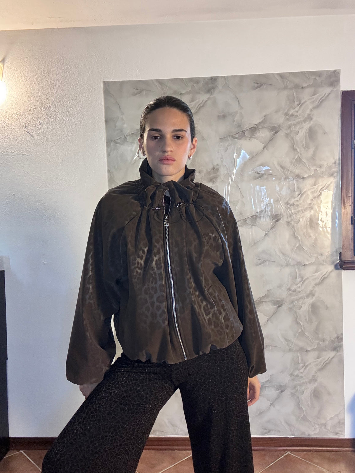 Giacca Bomber Leopardata