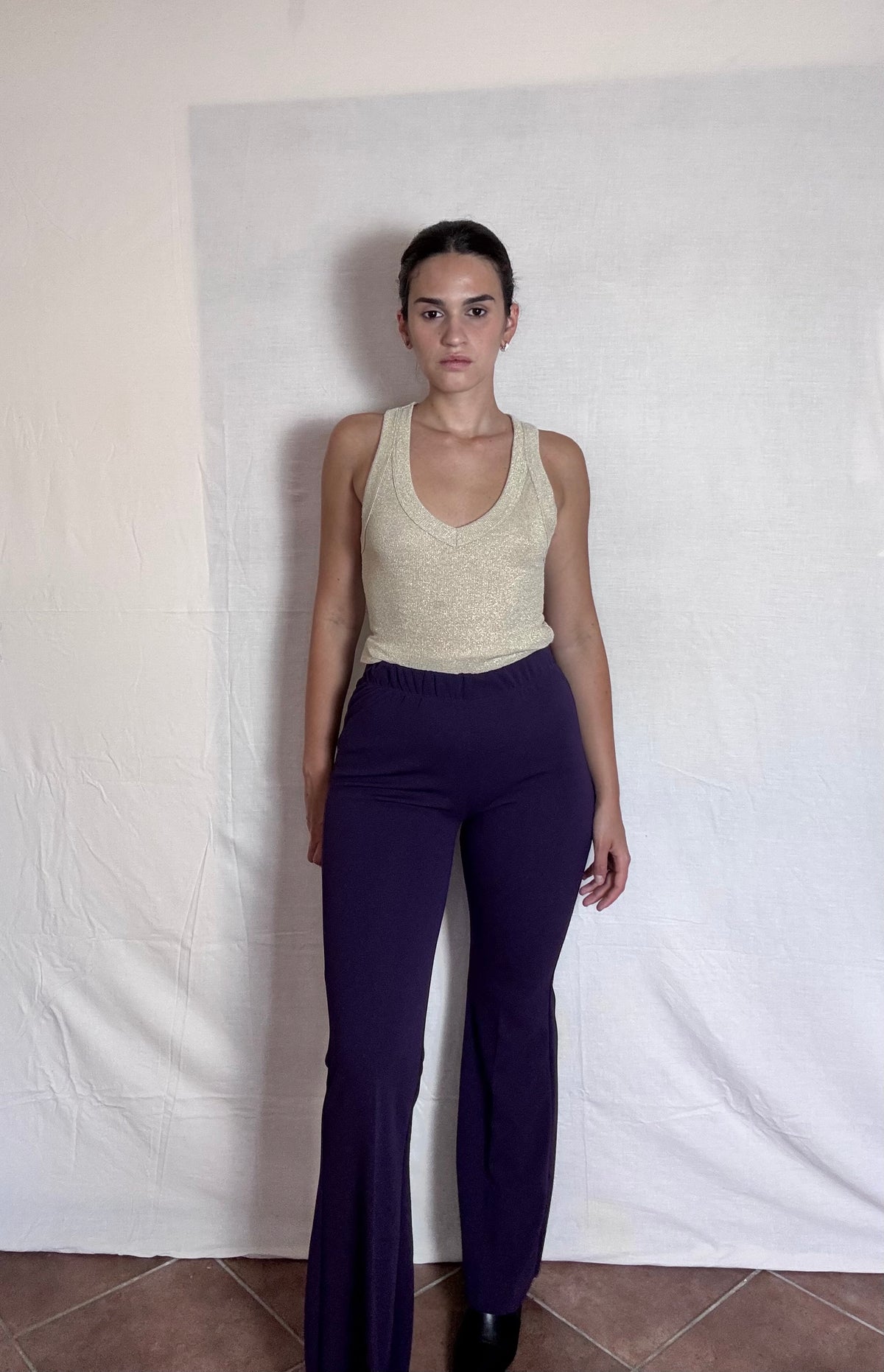 Pantalone Flared Scuba Vicolo