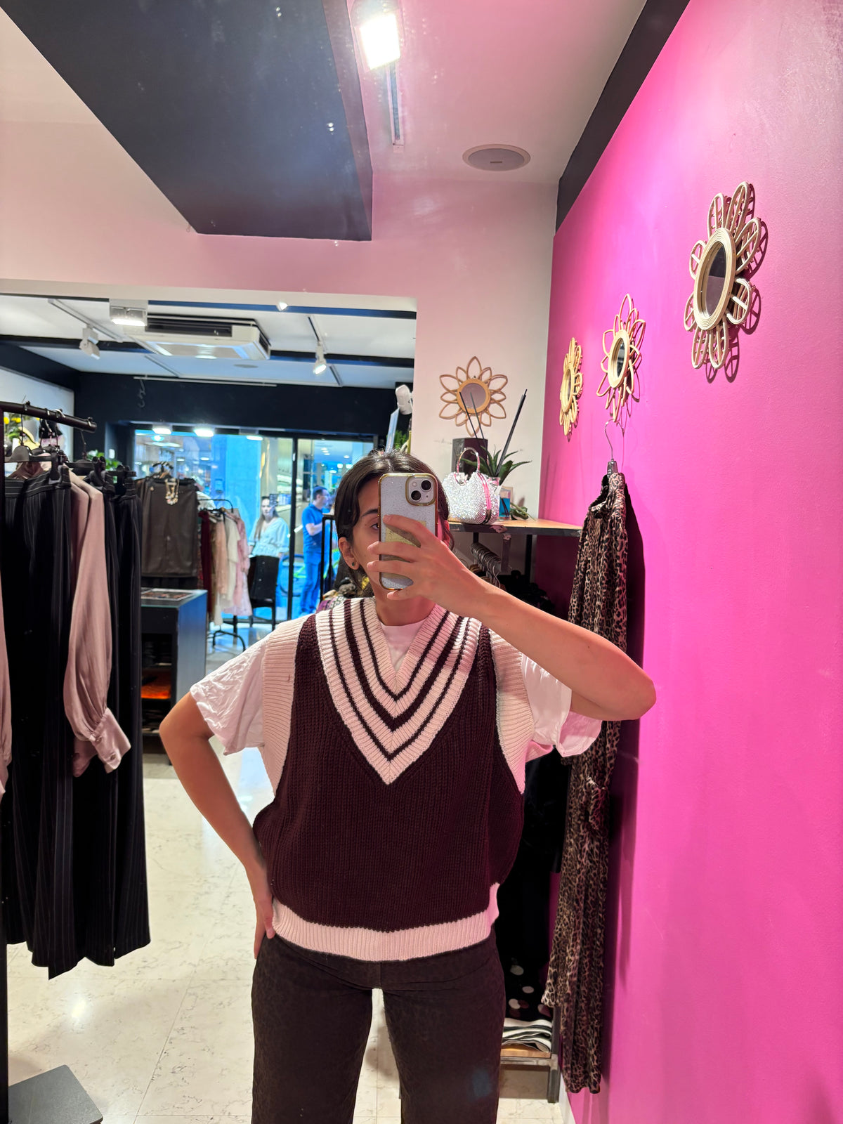 Maglia TOTR senza maniche scollo a V manica lunga bicolore