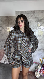 Pantaloncini Shorts a Quadri Tartan Coordinati
Titolo breve (per listing): Shorts Sartoriali a Quadri