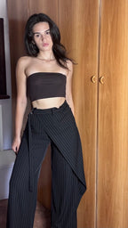 Pantalone LENNOX con pannello gessato