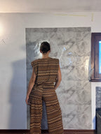 Completo Coordinato Maglia e Pantaloni a Zig-Zag – Stile Missoni