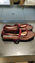 Ballerina bordeaux scamosciata