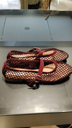 Ballerina bordeaux scamosciata