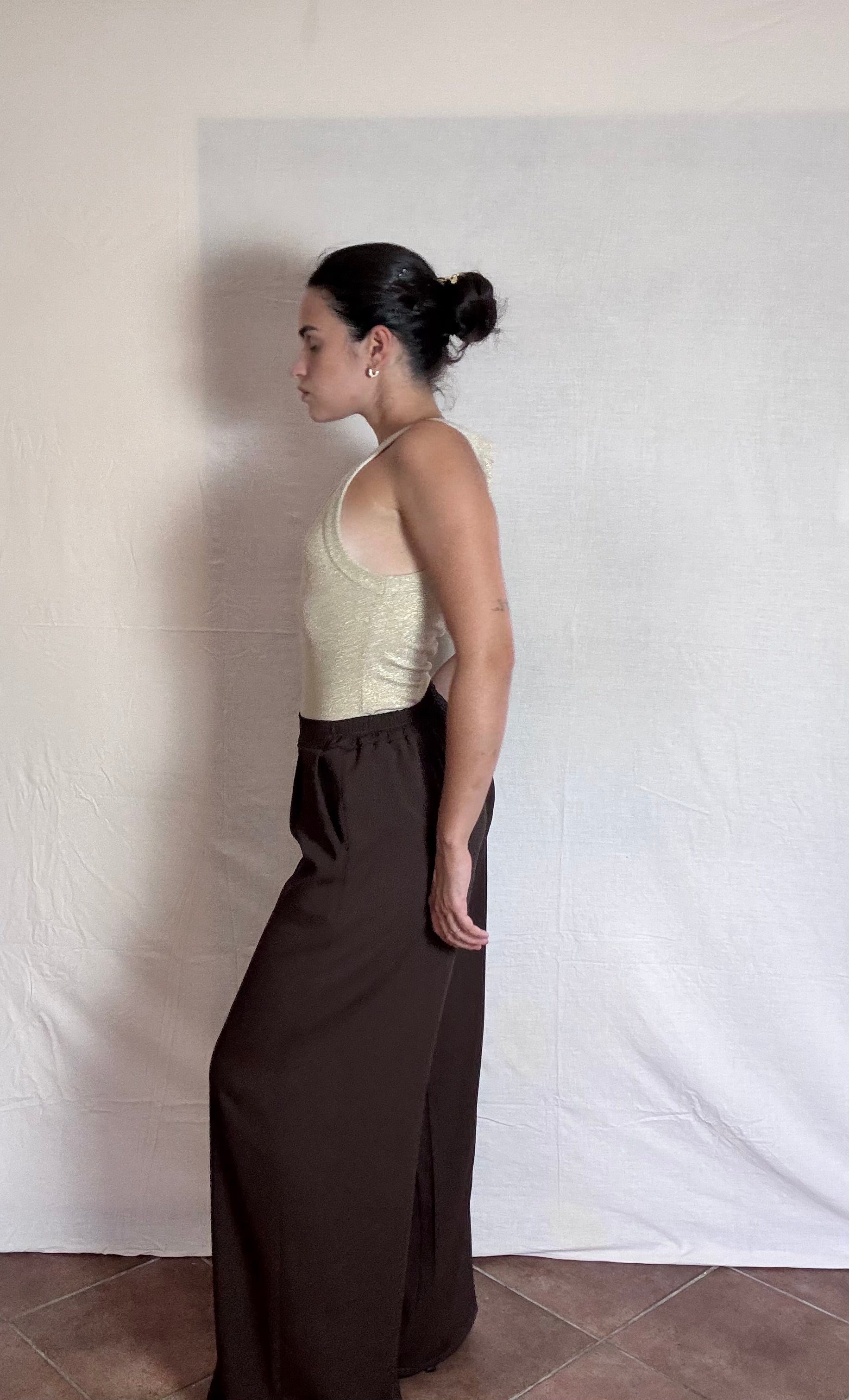 Pantalone palazzo fluido
