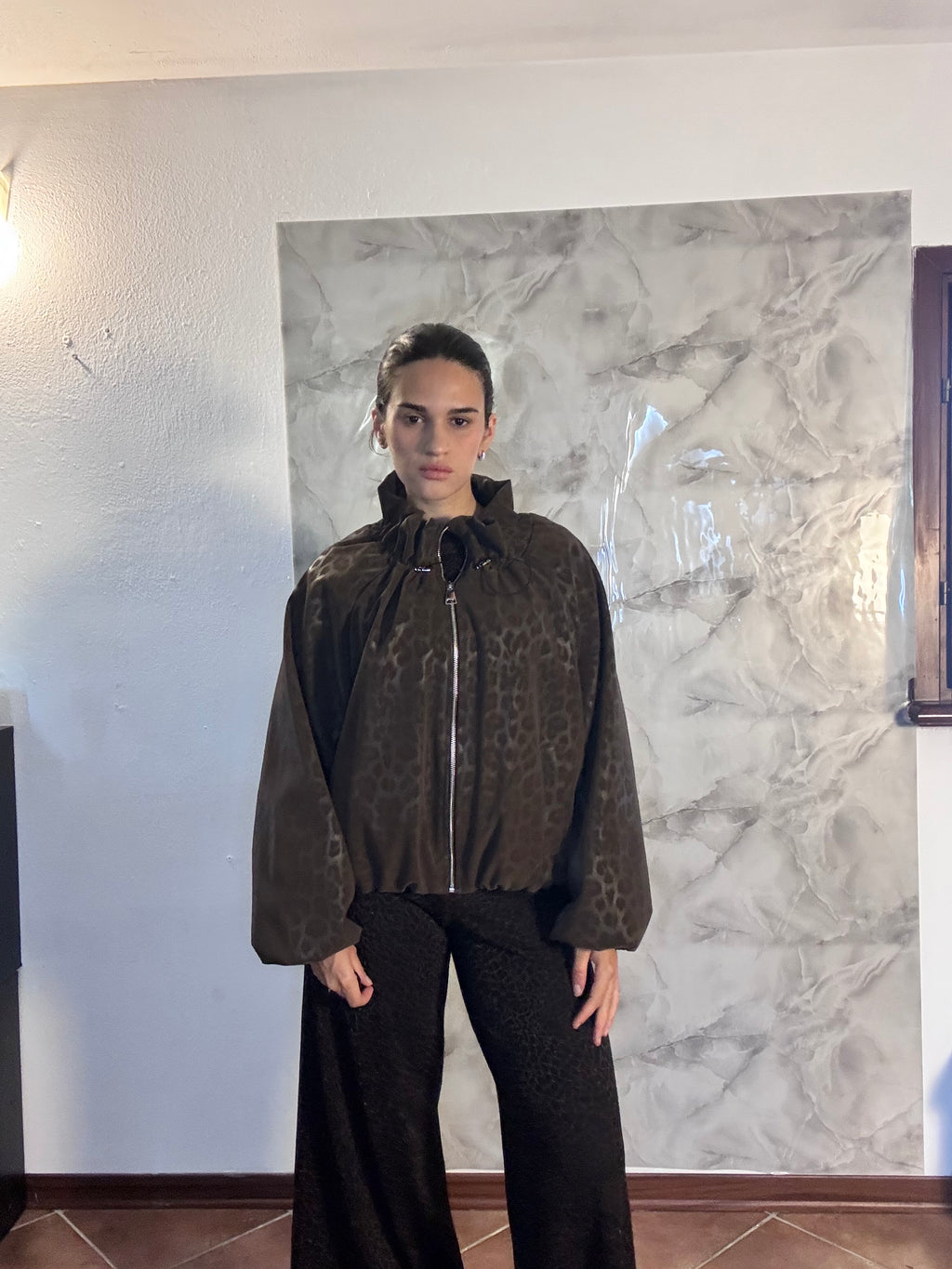 Giacca Bomber Leopardata