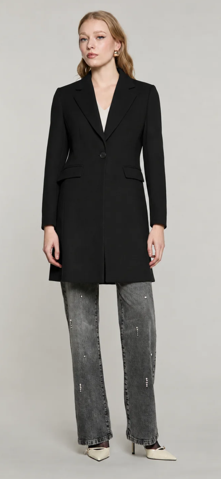 Cappotto BARON manica lunga 1 bottone