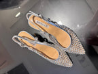 Scarpe Gioiello in Mesh e Cristalli "Aura"