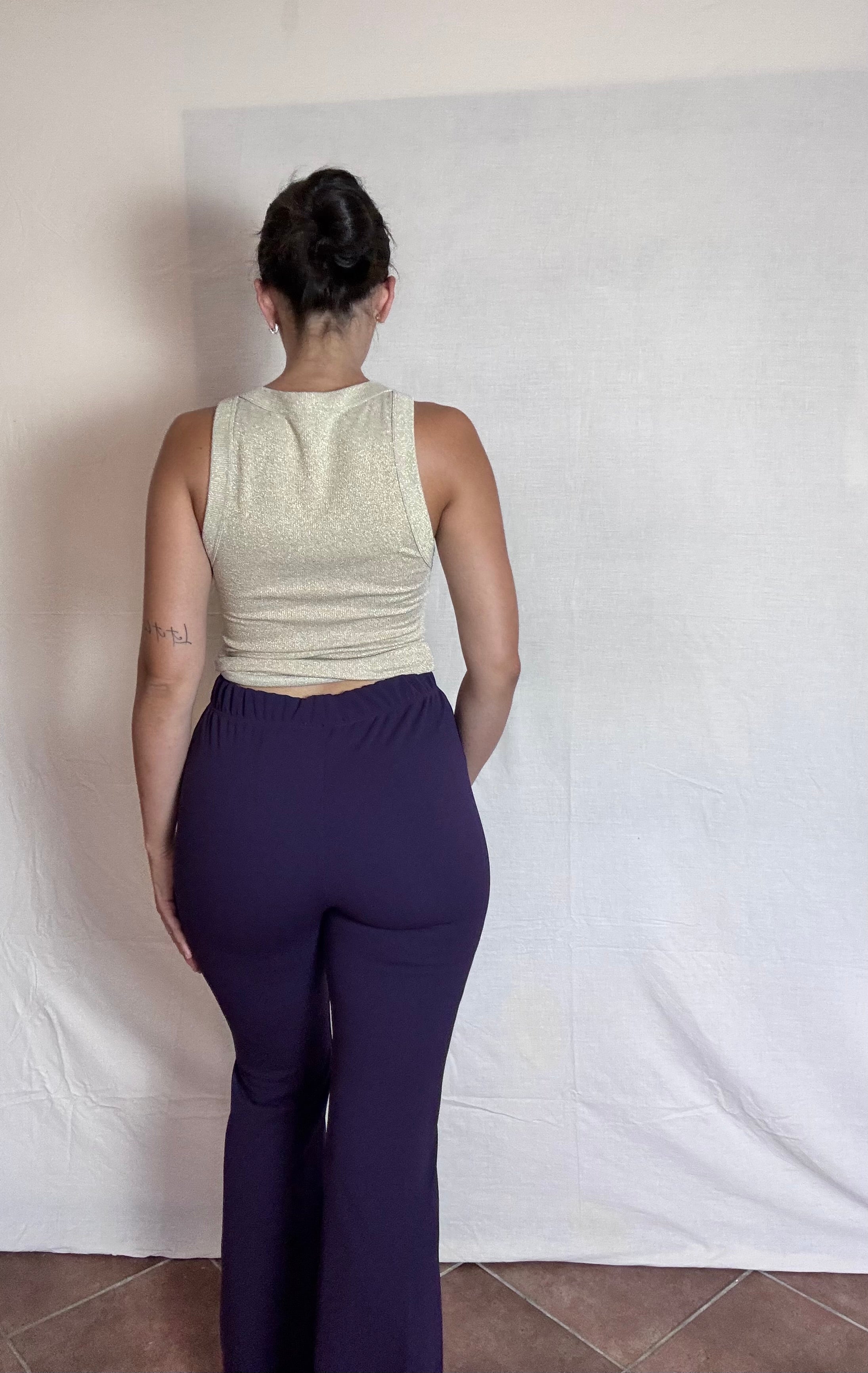 Pantalone Flared Scuba Vicolo