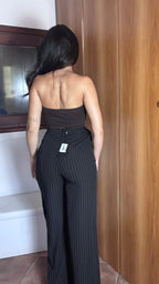 Pantalone LENNOX con pannello gessato