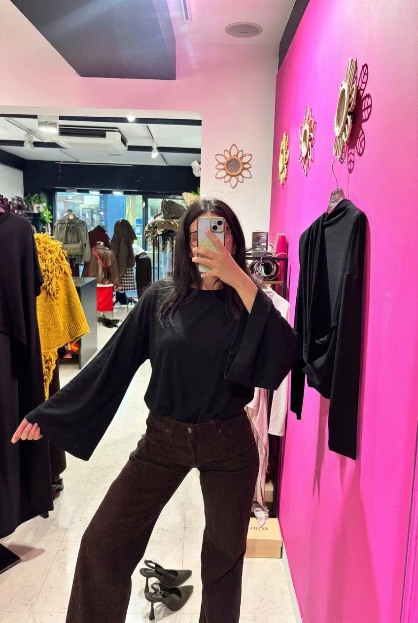 Long sleeve manica ampia